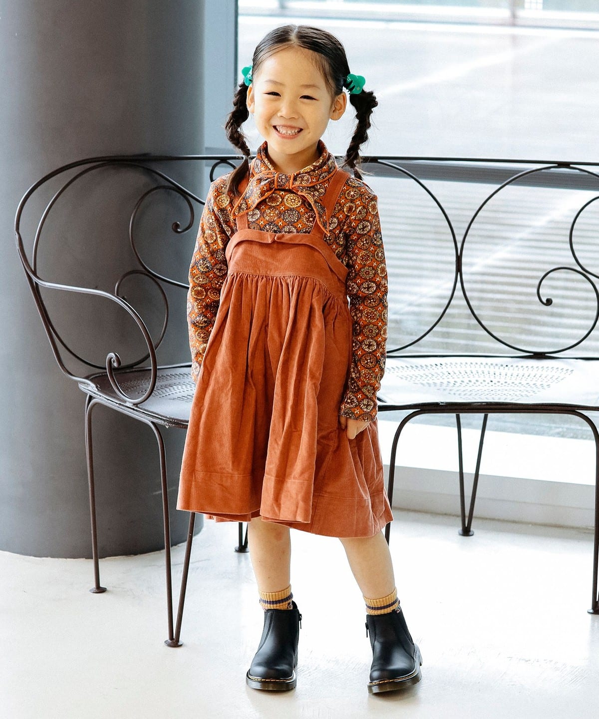 soor ploom チェック ワンピース 2/3yキッズ服女の子用(90cm~) - www 