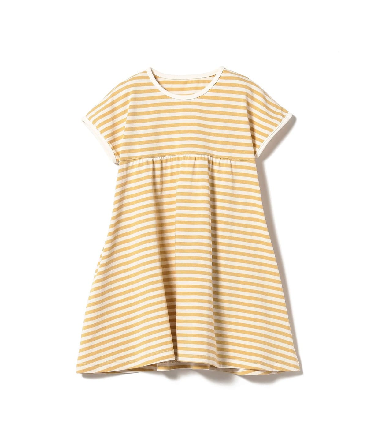 ボーダー 半袖 ワンピース(90 130cm) ワンピース YELLOW 110 ボーダー 半袖 ワンピース(90 130cm) ワンピース YELLOW 110