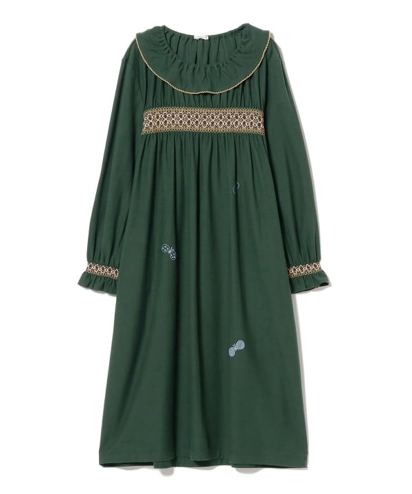 ミナペルホネン キッズ choucho バブーシュカ ワンピース 140cm choucho ギャザーワンピース - minä perhonen