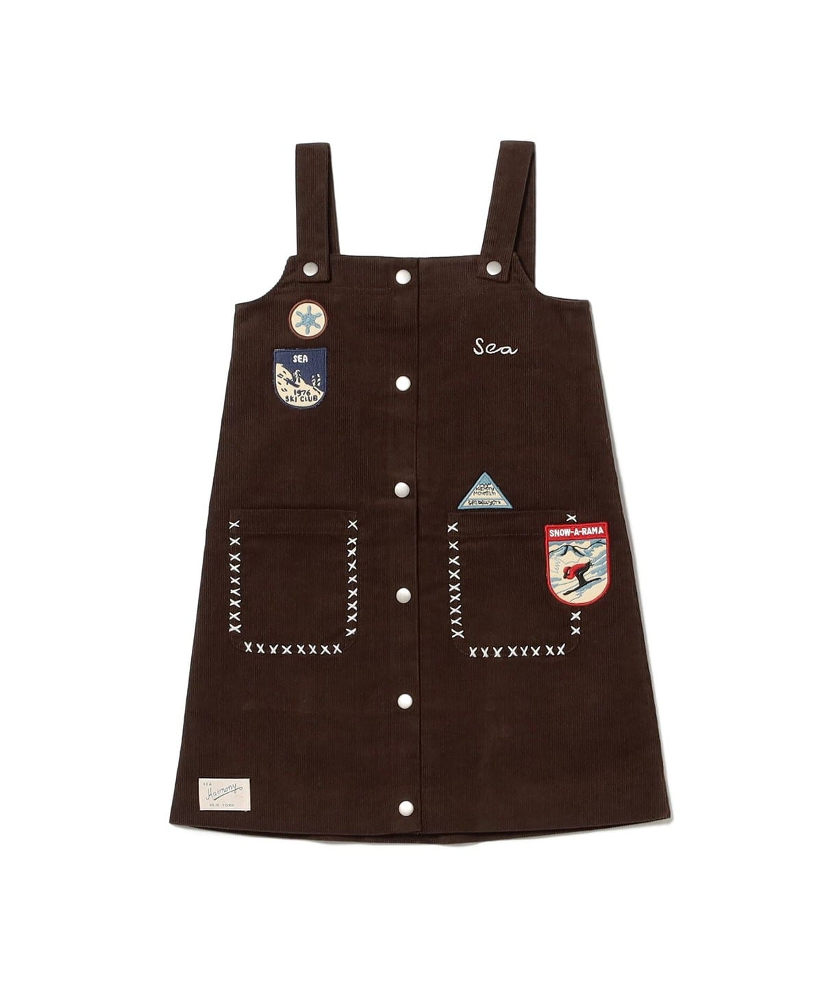 Sea New York / EIRA エプロン ワンピース 2025FW(4 10才) ワンピース Brown 8y Sea New York / EIRA エプロン ワンピース 2025FW(4 10才) ワンピース Brown 8y