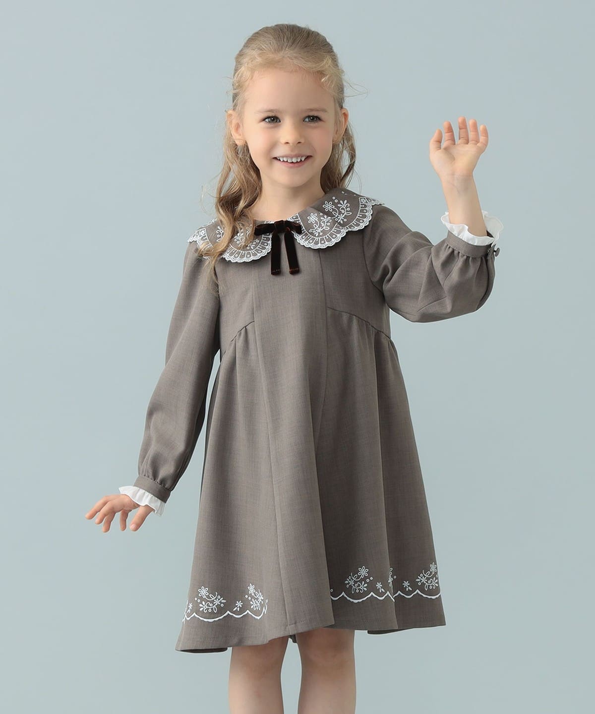 こども ビームス（こども ビームス）セレモニー スカラップ 刺繍