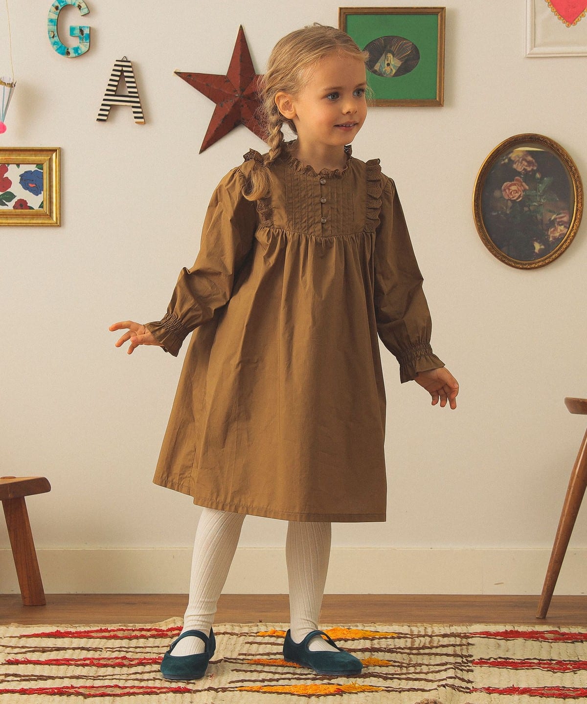 �y1/15�Ēl�����z���[�X�J���[ �^�C�v���C�^�[ �����s�[�X 2025FW�i90 140cm�j �����s�[�X BEIGE 110