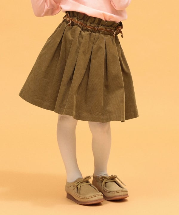 Corduroy In-Shorts Skirt 2026FW (90-140cm) Model: H104 (cm) Size: 110