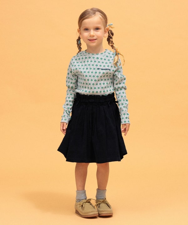 Corduroy In-Shorts Skirt 2026FW (90-140cm) Model: H104 (cm) Size: 110