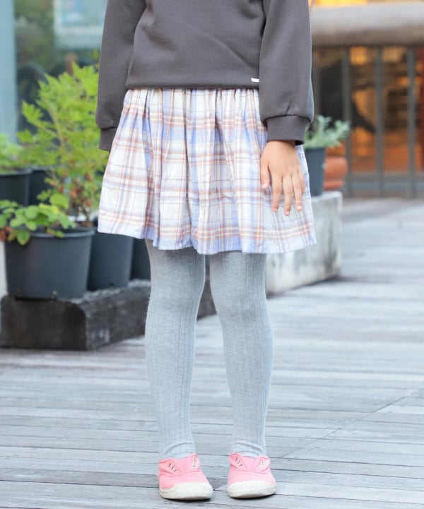 Kodomo BEAMS (Kodomo BEAMS) [Outlet] Kodomo BEAMS /Check skirt (90