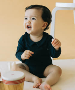 Kodomo BEAMS / 童裝 嬰兒 附領 包臀衣（60～80cm）