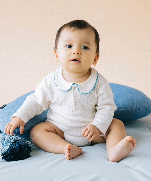 こども ビームス（こども ビームス）ベビー 針抜き ロンパース