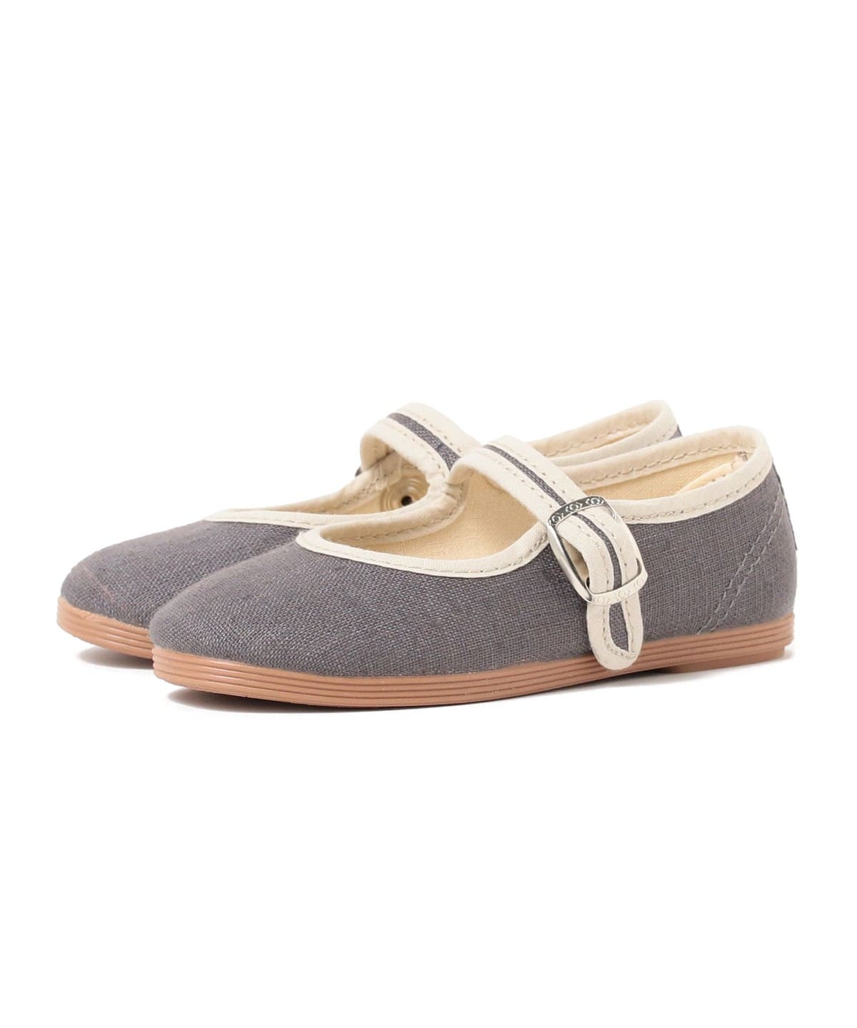 La Cadena ラカデナ / TRIM PIPING ストラップ シューズ(14 17cm) シューズ GREY 23 La Cadena ラカデナ / TRIM PIPING ストラップ シューズ(14 17cm) シューズ GREY 23