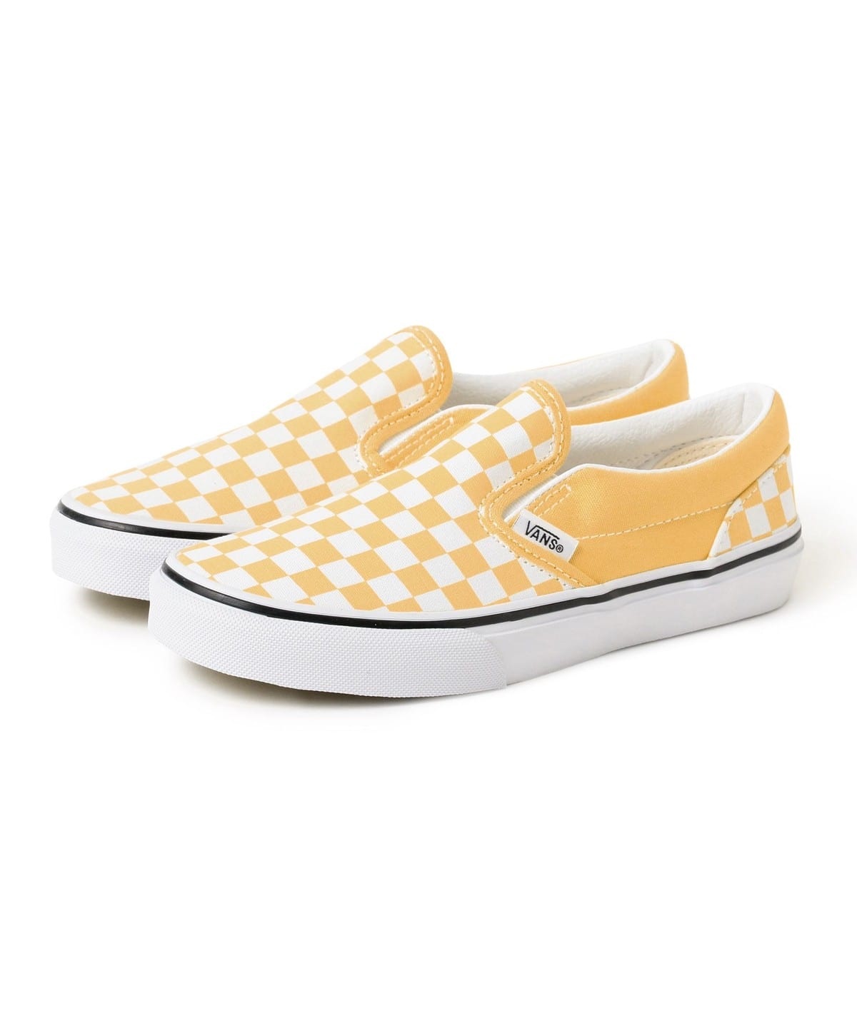 VANS ���@���Y / �N���V�b�N �X���b�|���i16.5 21cm�j �V���[�Y BANANA CREAM Checkerboad US12(17.5�p)