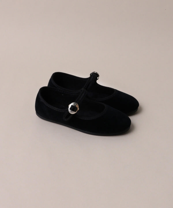 Kodomo BEAMS (Kodomo BEAMS) La Cadena / Velour strap shoes (17.5