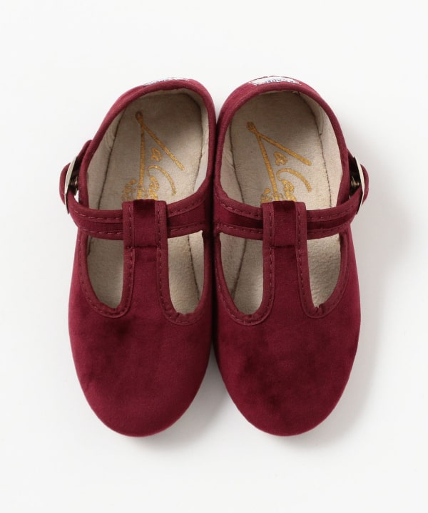 La Cadena / ANDALIA VELOUR Tストラップ シューズ（14～17cm）