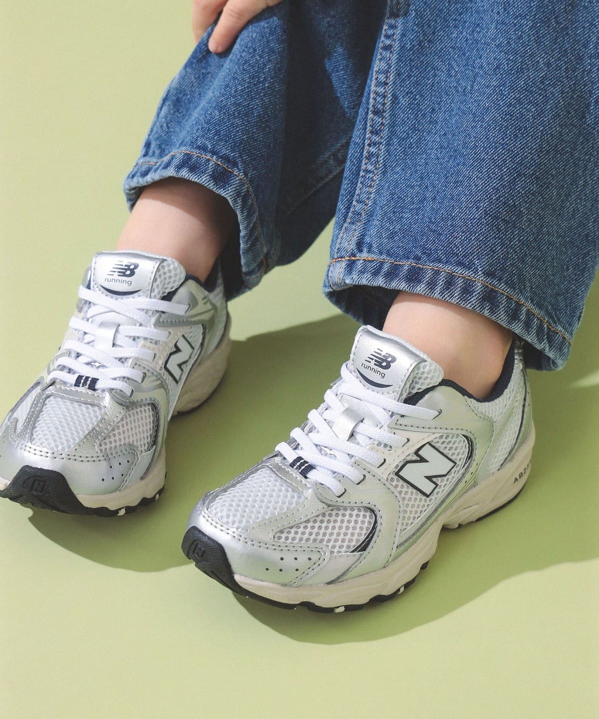 New Balance / 530 BUNGEE LACE�i17 21.5cm�j �V���[�Y SILVER 19.5