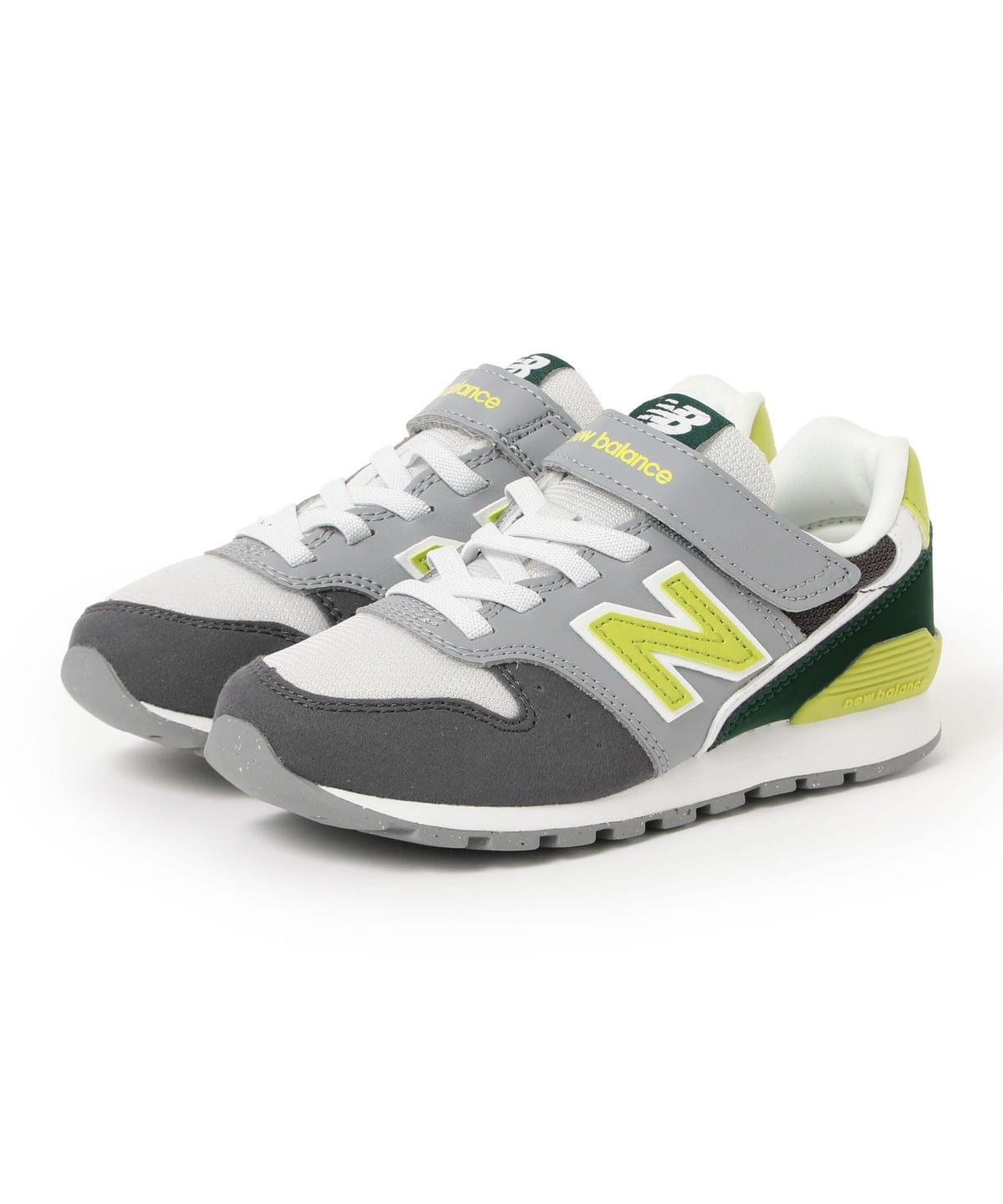 �yWEB����zNew Balance / 996 v3 Bungee with Top Strap�i17 21.5cm�j �V���[�Y 3X8_(GRAY/GREEN) 20.5