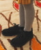 Black suede