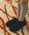 Black suede