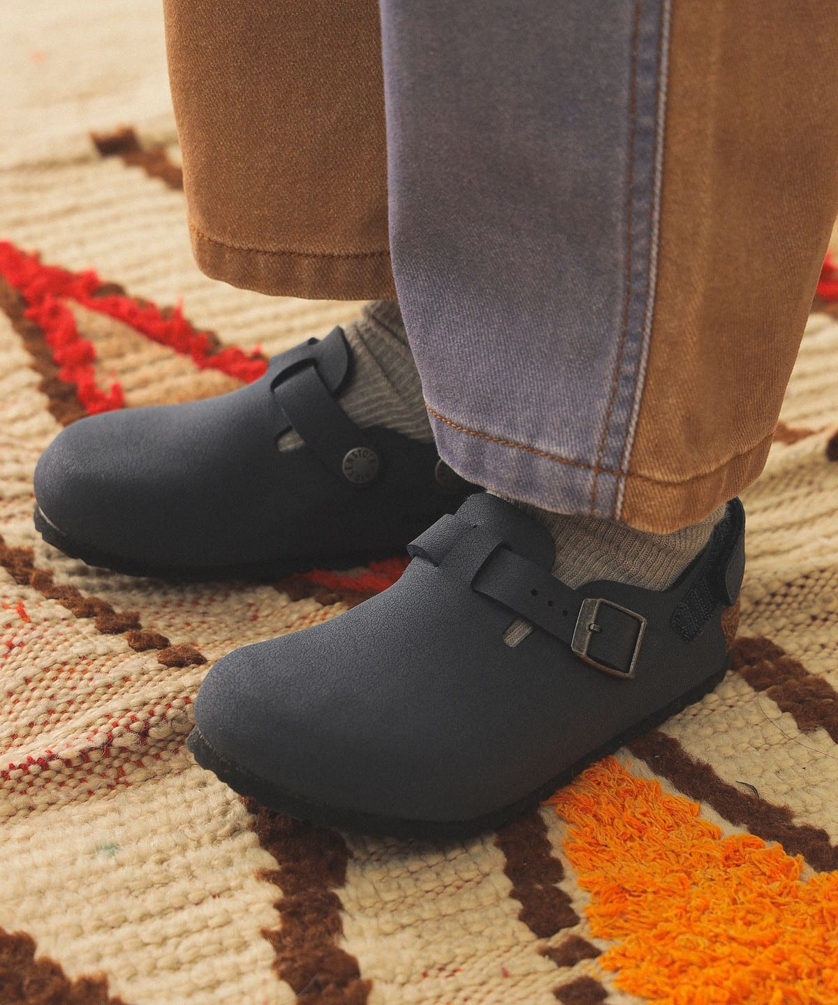 BIRKENSTOCK rPVgbN / LbY Tokio ASi17 22cmj V[Y Blue 34