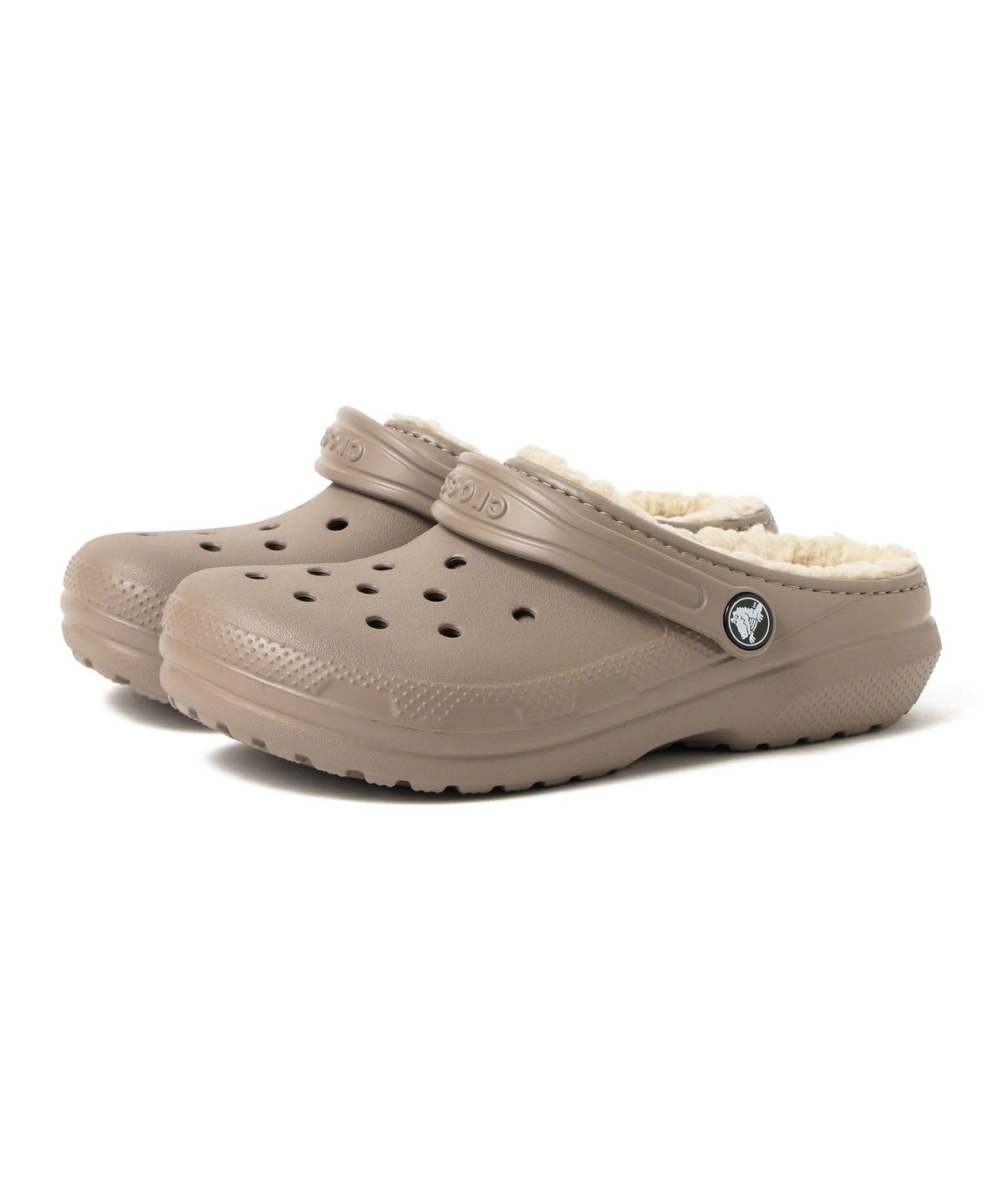 crocs クロックス / キッズ クラシック ラインド クロッグ 2025FW（18 21cm） シューズ MUSHROOM/ BONE 19