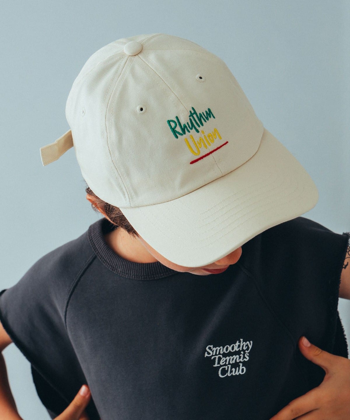 RHYTHM UNION / 刺繍 CAP 55 60cm) 帽子 OFF WHITE ONE SIZE(55-60cm) RHYTHM UNION / 刺繍 CAP 55 60cm) 帽子 OFF WHITE ONE SIZE(55-60cm)