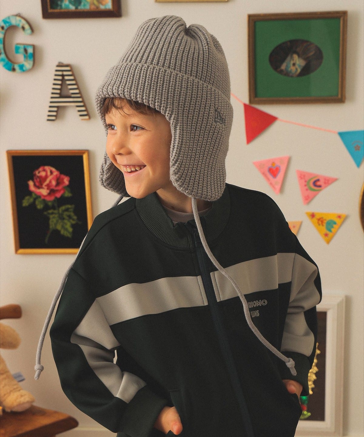 NEW ERA ニューエラ / キッズ KNIT TRAPPER 2025FW 帽子 LIGHT GREY ONE SIZE