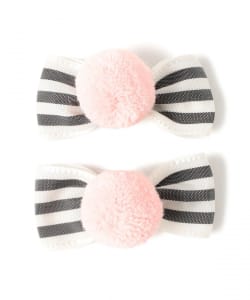 lusikka / リボン ポンポン クリップ