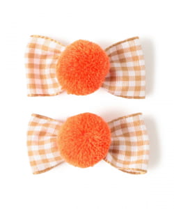 lusikka / リボン ポンポン クリップ