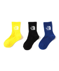 THE NORTH FACE / キッズ ジャカード ロゴ クルー ソックス 3P 2026SS（16～21cm）