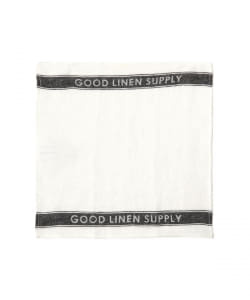 GOOD LINEN SUPPLY / テーブルナプキン サテン ロゴ ライン 22