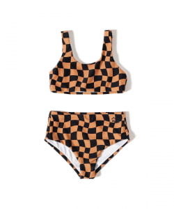 SEAESTA SURF / Wavy Checks Sport Two Piece Swimsuit（3～8才）