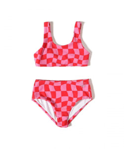 SEAESTA SURF / Wavy Checks Sport Two Piece Swimsuit（3～8才）