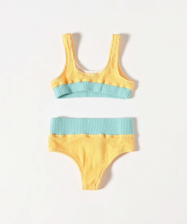 【8/13再値下げ】SEAESTA SURF / Crinkle Color Block Two Piece Swimsuit（3～8才）
