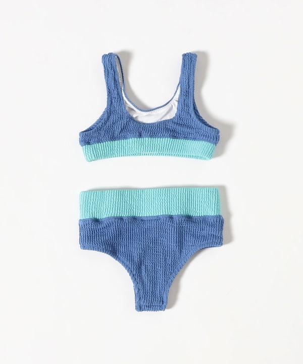 【8/13再値下げ】SEAESTA SURF / Crinkle Color Block Two Piece Swimsuit（3～8才）