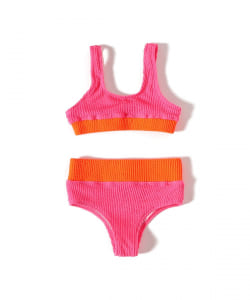 SEAESTA SURF / Crinkle Color Block Two Piece Swimsuit（3～8才）