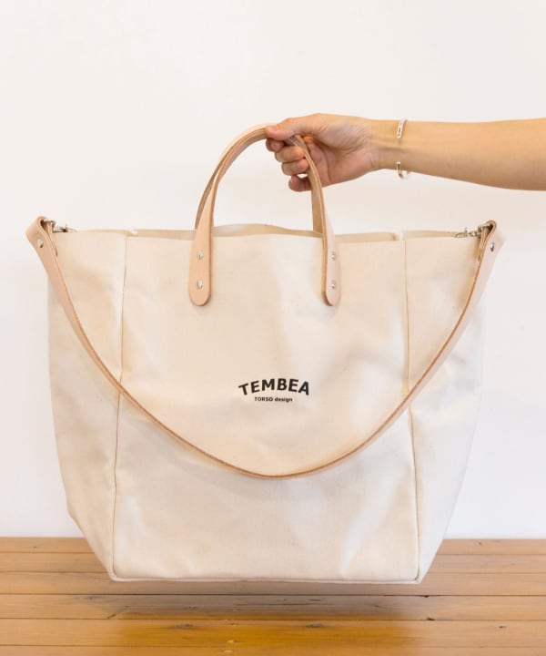 店舗受取り TEMBEA × こどもビームス / 別注 マザートート ロゴ トート