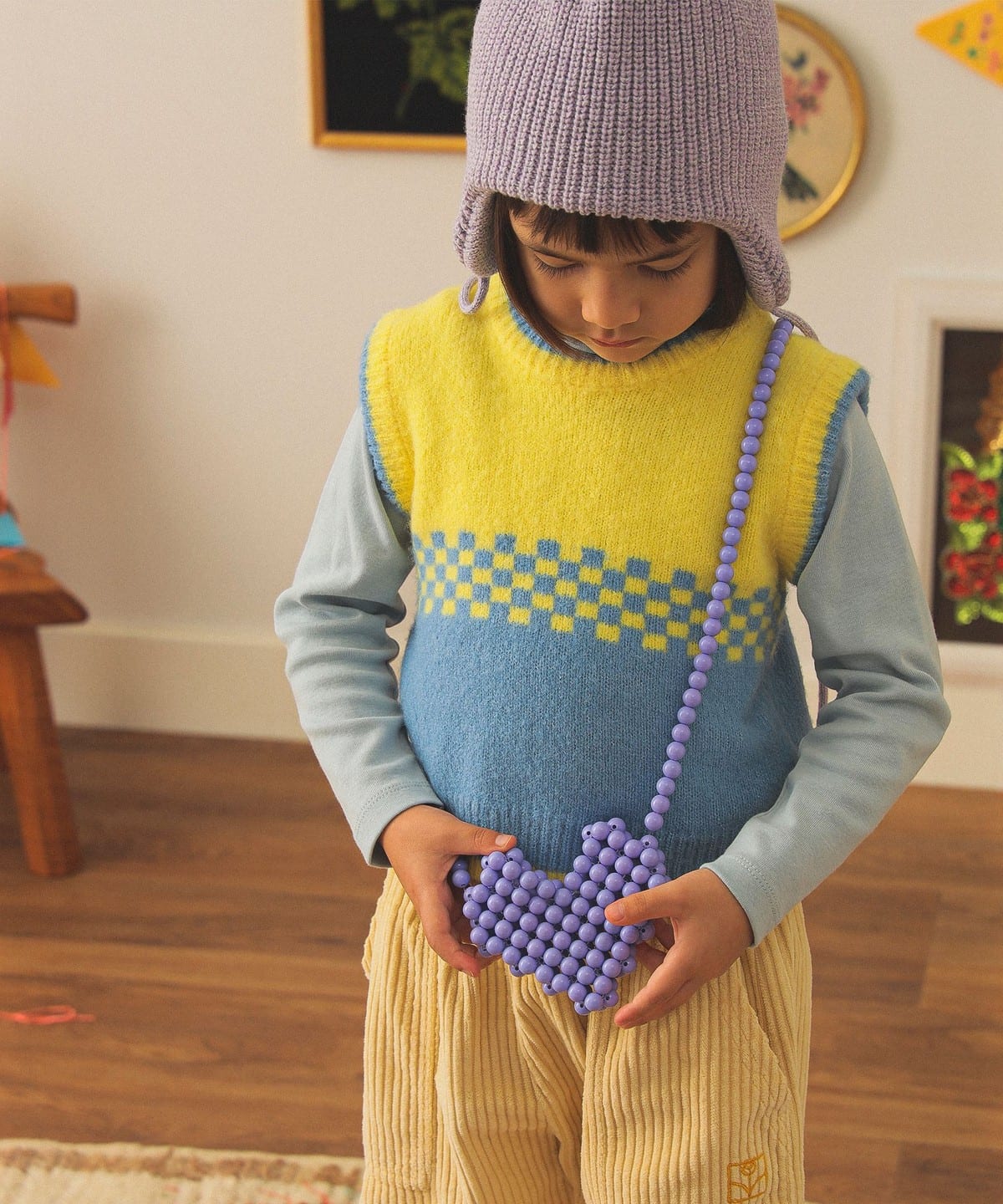 【別注】blicenscell / ハートビーズ 2025 バッグ lavender ONE SIZE 【別注】blicenscell / ハートビーズ 2025 バッグ lavender ONE SIZE