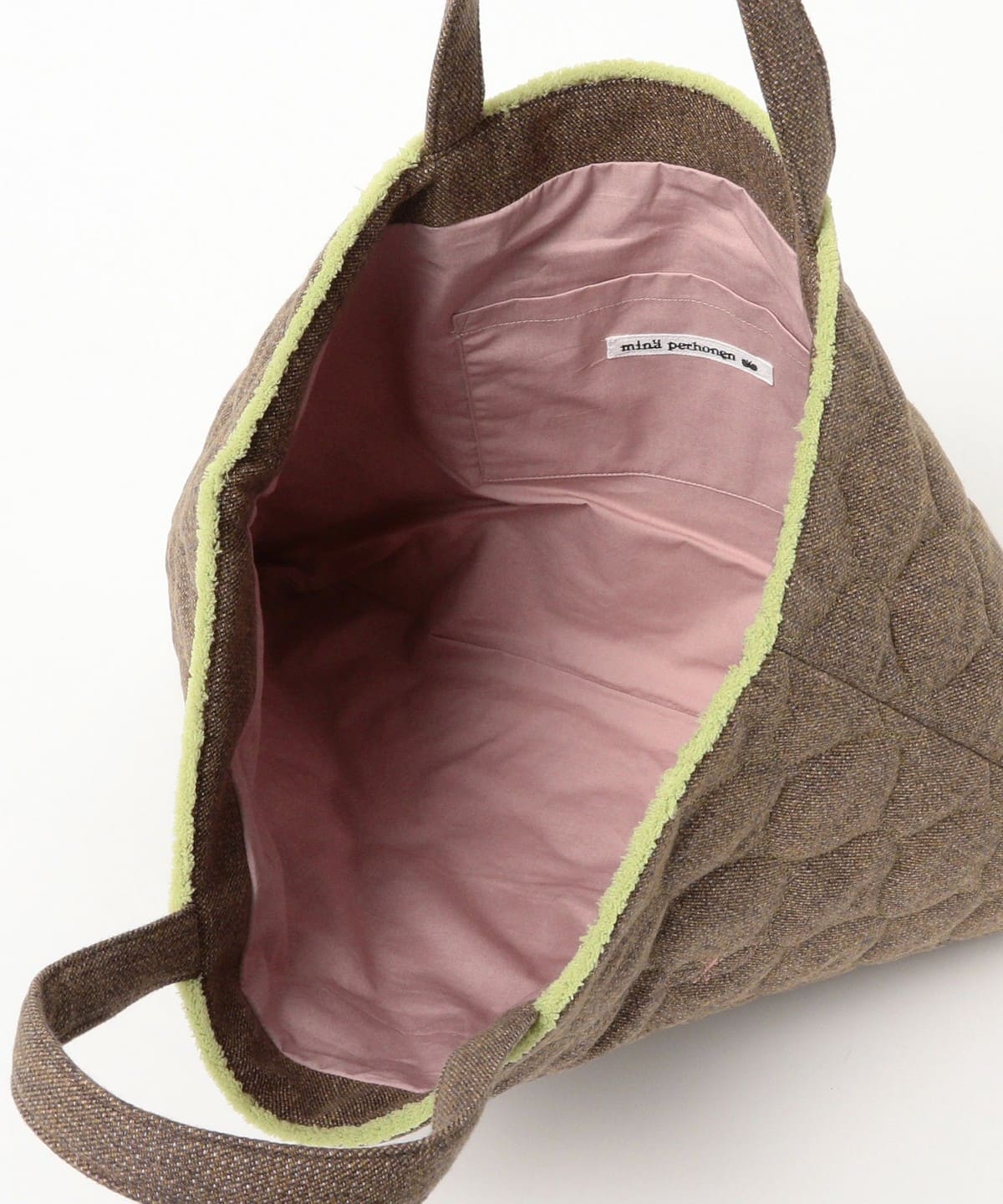 ミナペルホネン　choucho famille toté トートバッグ mina perhonen（ミナ ペルホネン）／famille tote choucho - brown