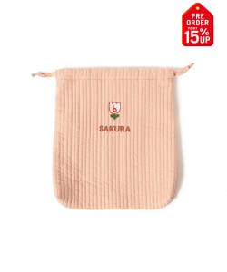 【+15%ポイントUP】【受注生産商品】【WEB限定】刺繍名入れ 巾着バッグ