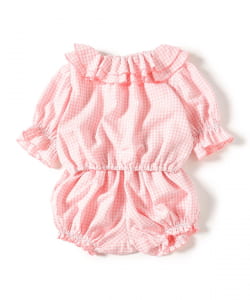 Uhr / Gingham Tops & Bloomers（3～6才）
