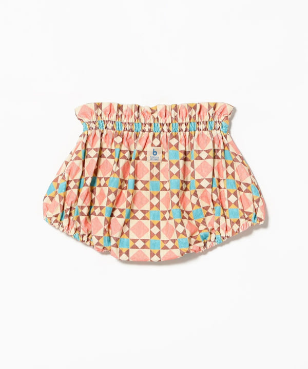 【あかちゃんフェア対象品】【オンラインショップ限定】ギフトセット（ボア耳付きキャップ ＆ タイル柄ブルマ・80cm～）