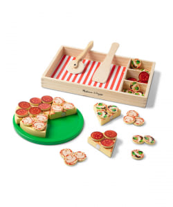 Melissa & Doug / ピザ パーティ ウッド プレイフード