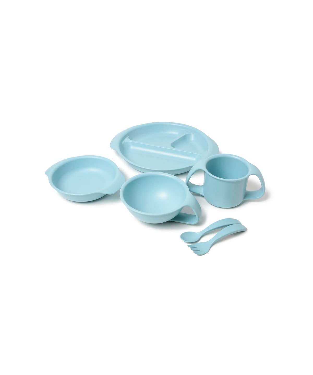 iiwan イイワン / お食事 セット 食器・キッチン・食品 ブルー ONE SIZE iiwan イイワン / お食事 セット 食器・キッチン・食品 ブルー ONE SIZE