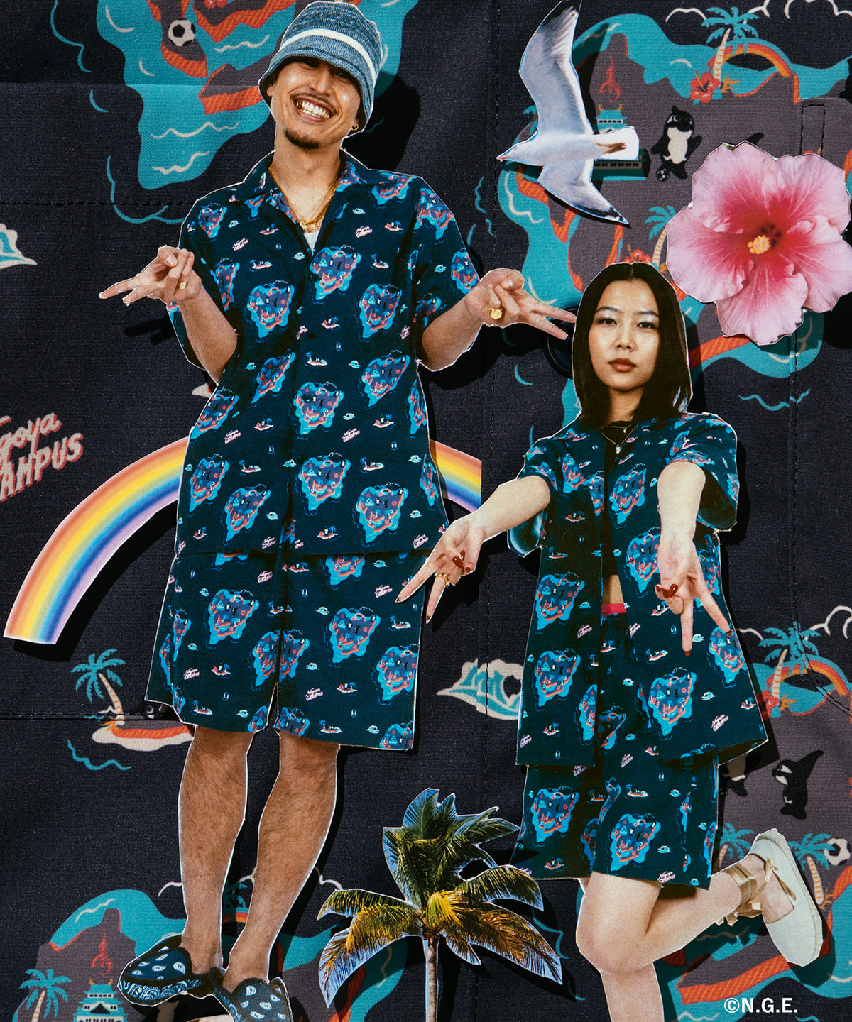【大名古屋展2025】【別注】名古屋グランパス / グランパス アロハシャツ シャツ・ブラウス MEN NAVY XL 【大名古屋展2025】【別注】名古屋グランパス / グランパス アロハシャツ シャツ・ブラウス MEN NAVY XL