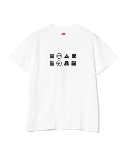 BEAMS JAPAN / 片假名 LOGO T恤 白
