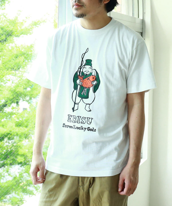 BEAMS JAPAN 〈UNISEX〉NAIJEL GRAPH × BEAMS JAPAN / 別注七福神T恤 
