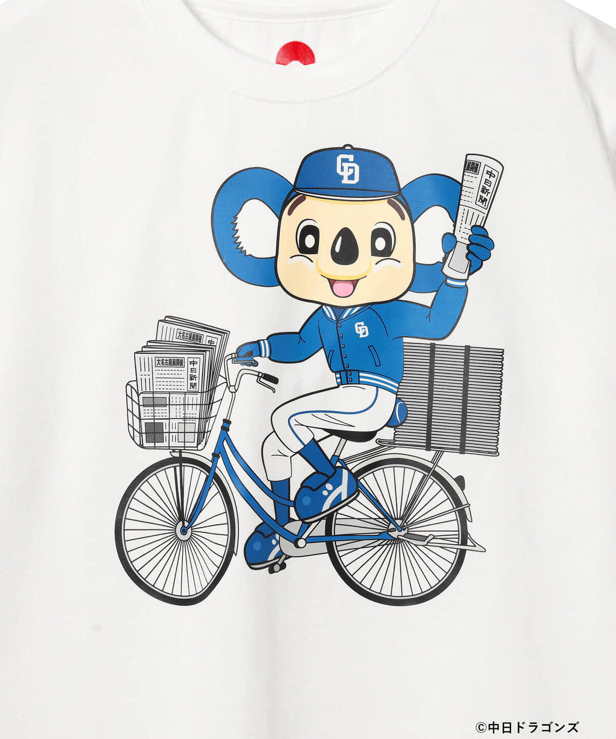 Beams Japan ビームス ジャパン Unisex 大名古屋展 中日新聞 Beams Japan 別注 ドアラ 新聞配達 Tシャツ Tシャツ カットソー Tシャツ 通販 Beams