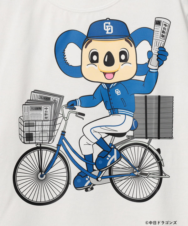 Beams Japan ビームス ジャパン 大名古屋展 中日新聞 Beams Japan 別注 ドアラ 新聞配達 Tシャツ キッズ Tシャツ カットソー Tシャツ 通販 Beams