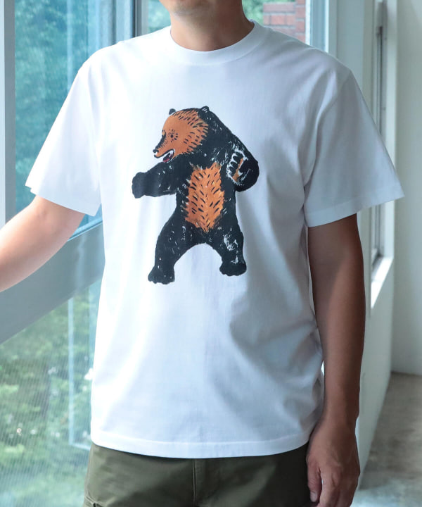 BEAMS JAPAN（ビームス ジャパン）八雲BEAMS JAPAN ⁄ 木彫り熊 イラスト Tシャツ（Tシャツ・カットソー Tシャツ ）通販｜BEAMS