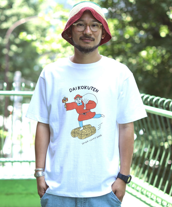 BEAMS JAPAN [別注BEAMS JAPAN] 七幸運神的 T 卹（T 卹、裁剪和