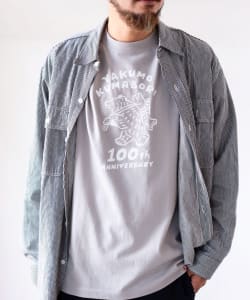 【八雲】木彫り熊 鮭背負い熊 Tシャツ