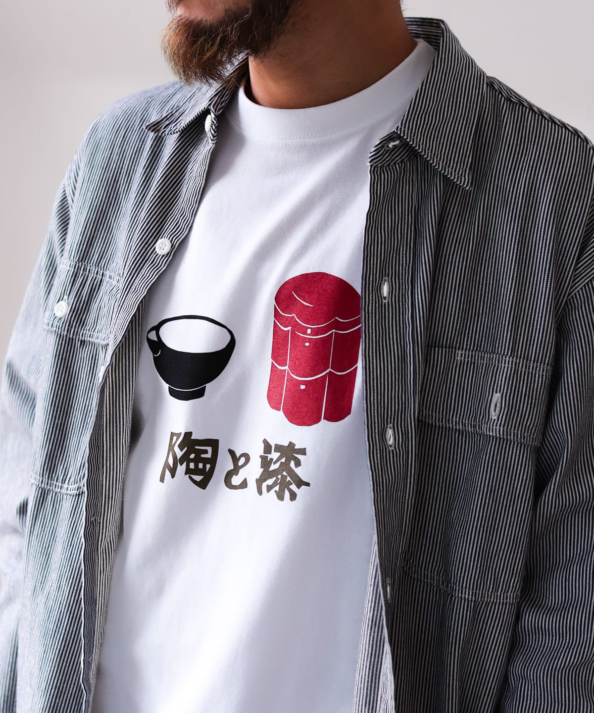 「陶と漆」Tシャツ Tシャツ・カットソー MEN WHITE M 「陶と漆」Tシャツ Tシャツ・カットソー MEN WHITE M