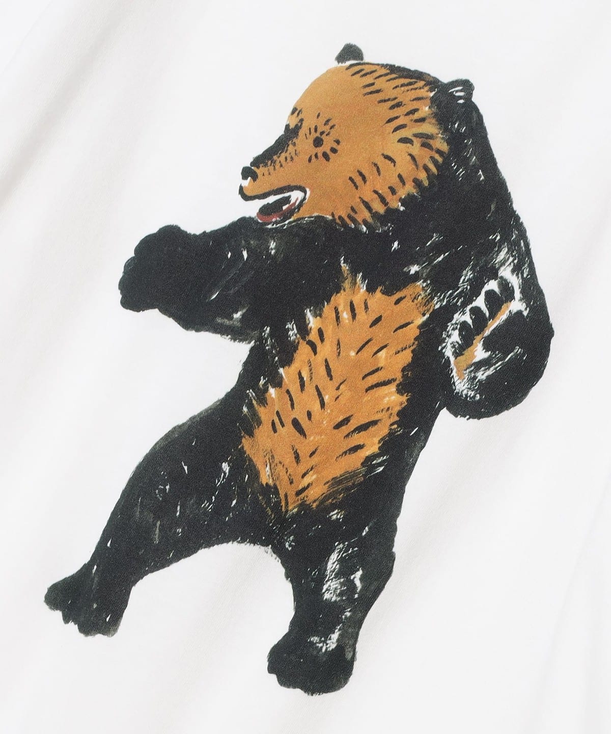 BEAMS JAPAN（ビームス ジャパン）木彫り熊 イラスト Tシャツ（Tシャツ